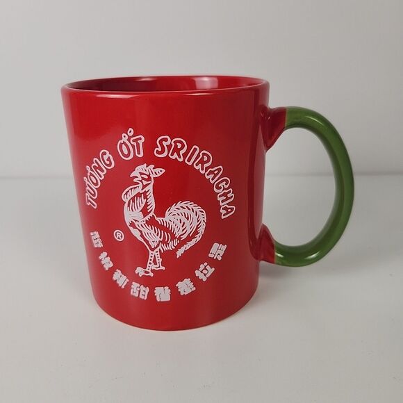 I Put Sriracha on my Sriracha Coffee Mug Tea Cup Tuong Ot Red Green Rooster - Picture 1 of 8
